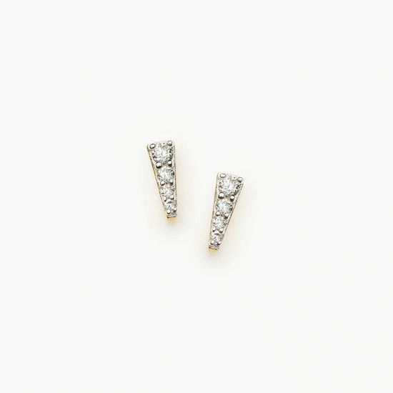 Pavé Spike Stud Earrings | 18k Gold Plated/Cubic Zirconia Earrings Missoma 
