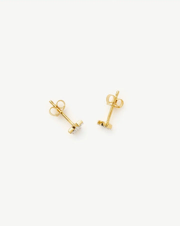 Pave Star Moon Stud Earrings Earrings Missoma 