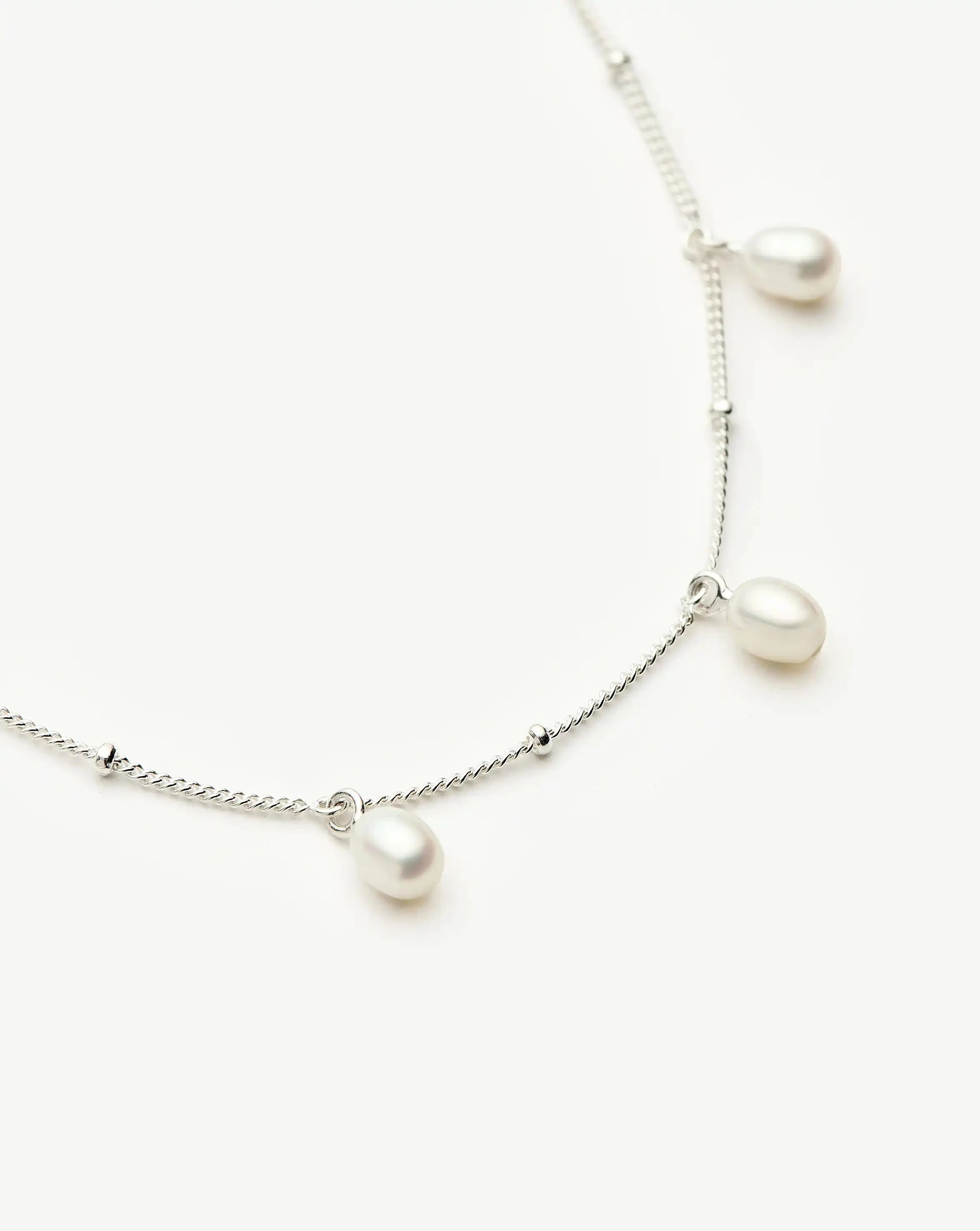 Pearl Baya Baroque Chain Bracelet | Sterling Silver/Pearl Bracelets Missoma 