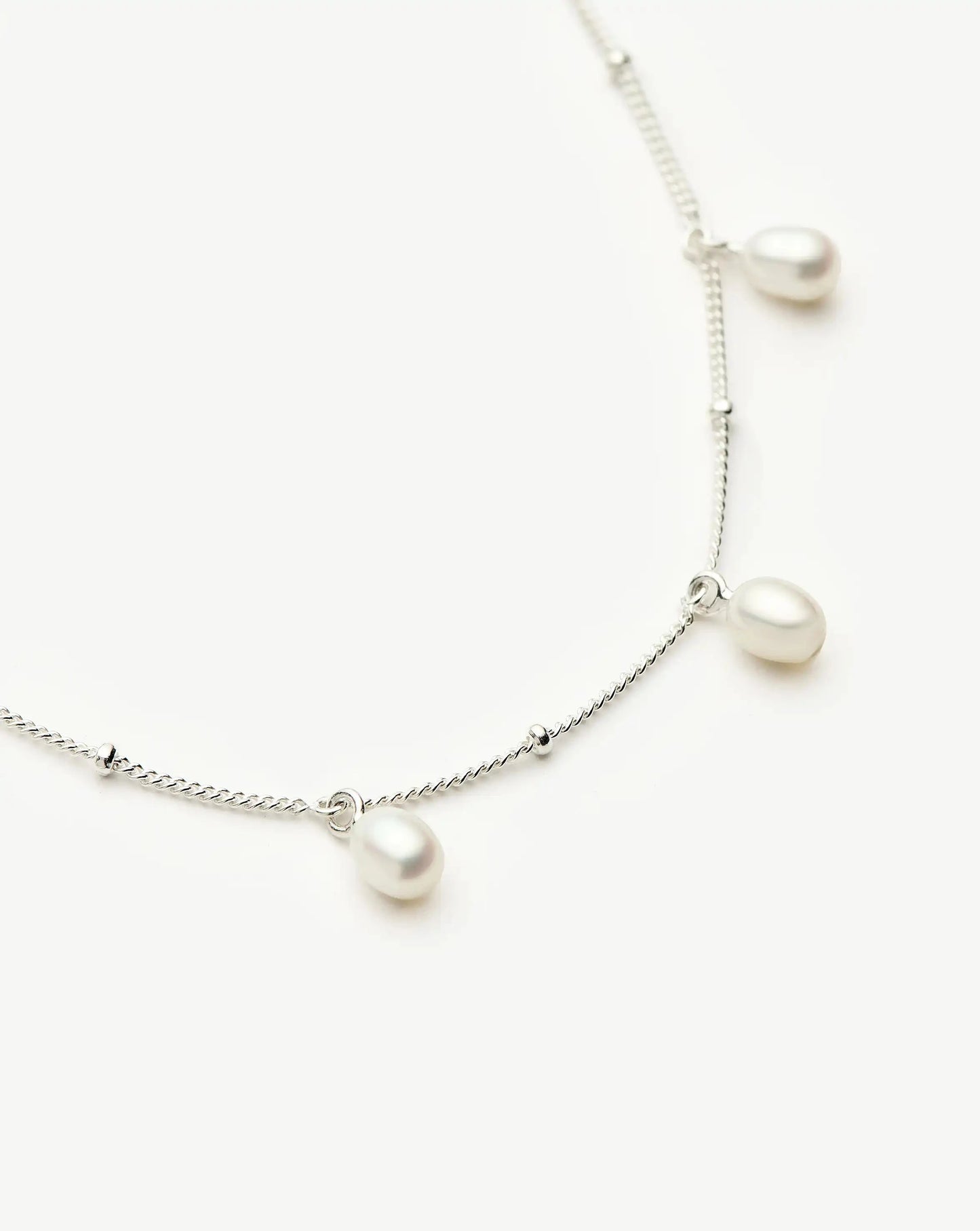 Pearl Baya Baroque Chain Bracelet | Sterling Silver/Pearl Bracelets Missoma 
