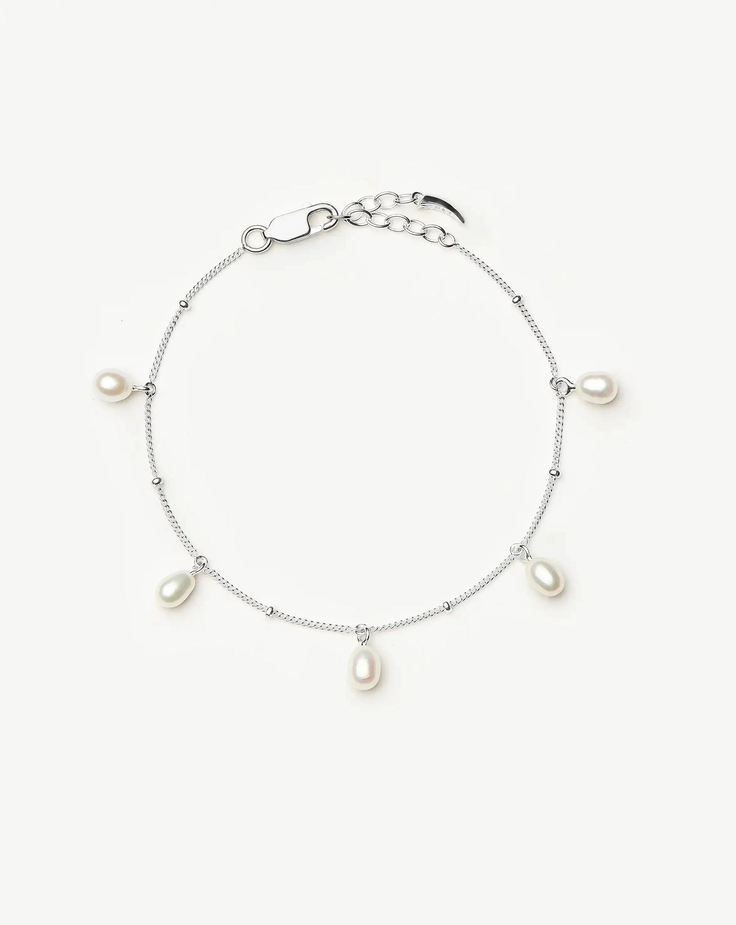 Pearl Baya Baroque Chain Bracelet | Sterling Silver/Pearl Bracelets Missoma 