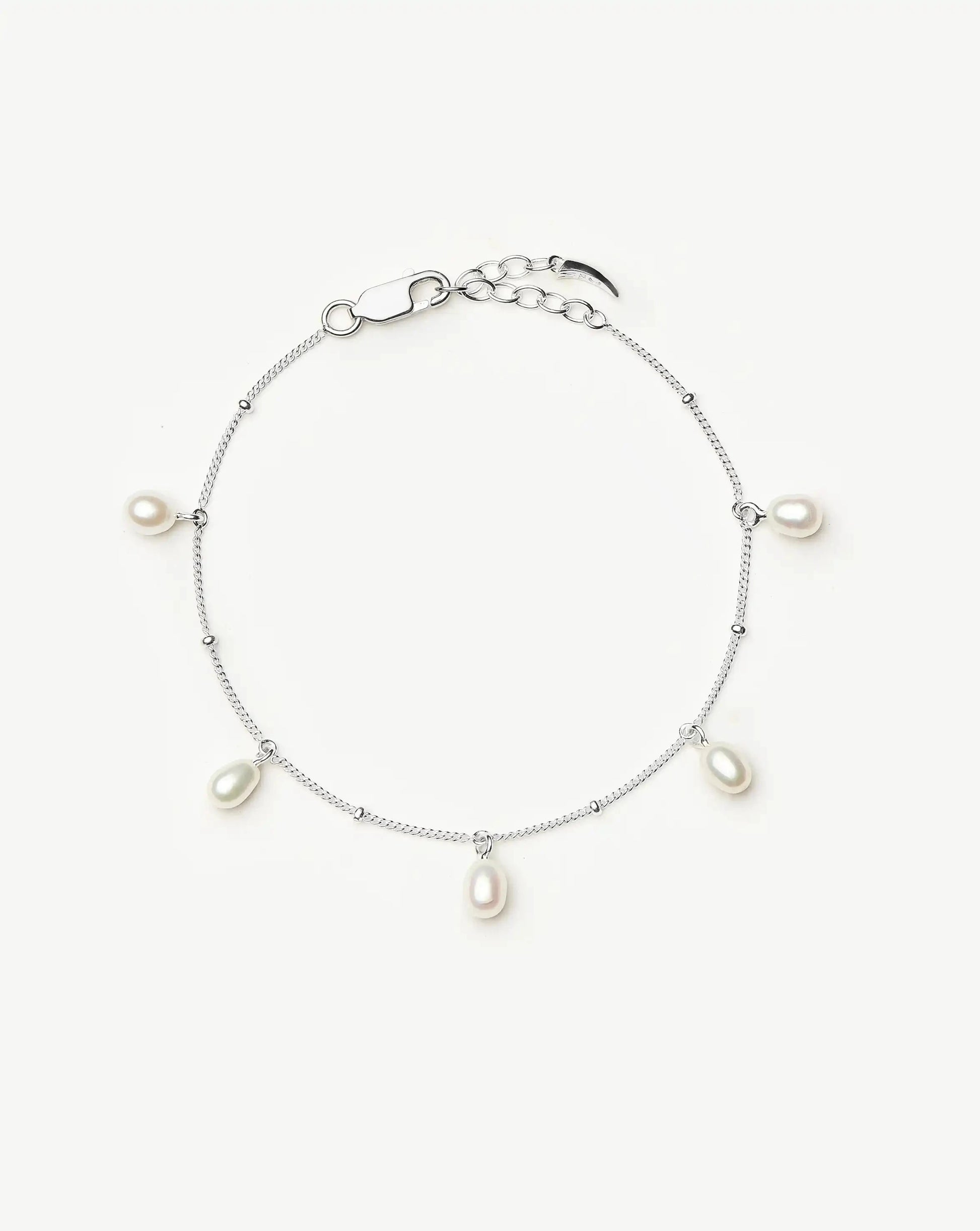 Pearl Baya Baroque Chain Bracelet | Sterling Silver/Pearl Bracelets Missoma 
