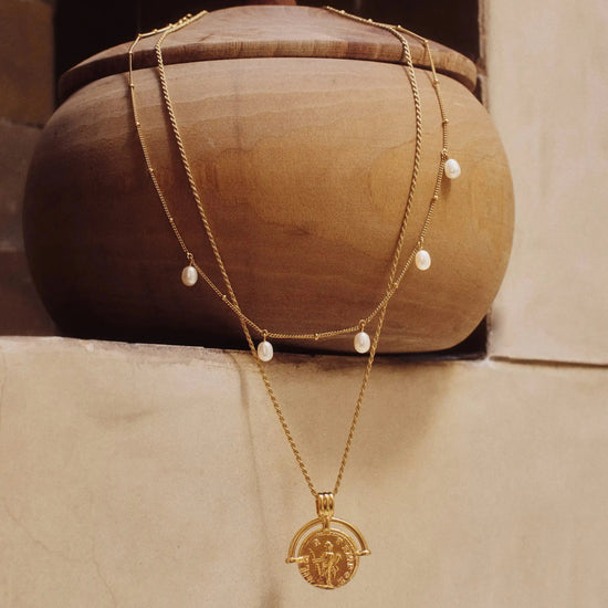 Pearl Baya Baroque Chain Choker | 18k Gold Vermeil/Pearl Necklaces Missoma 