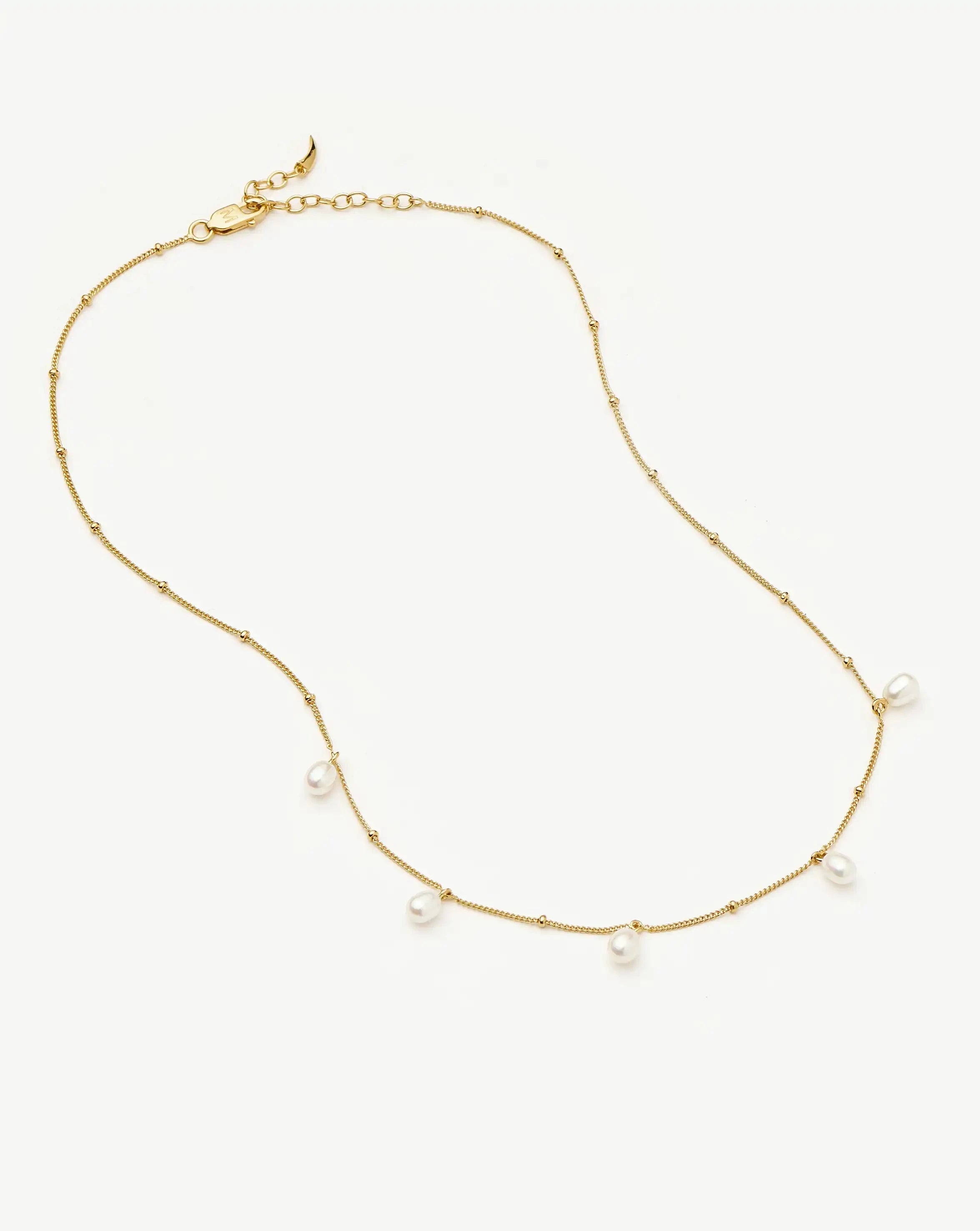 Pearl Baya Baroque Chain Choker | 18k Gold Vermeil/Pearl Necklaces Missoma 
