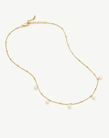 Pearl Baya Baroque Chain Choker | 18k Gold Vermeil/Pearl Necklaces Missoma 
