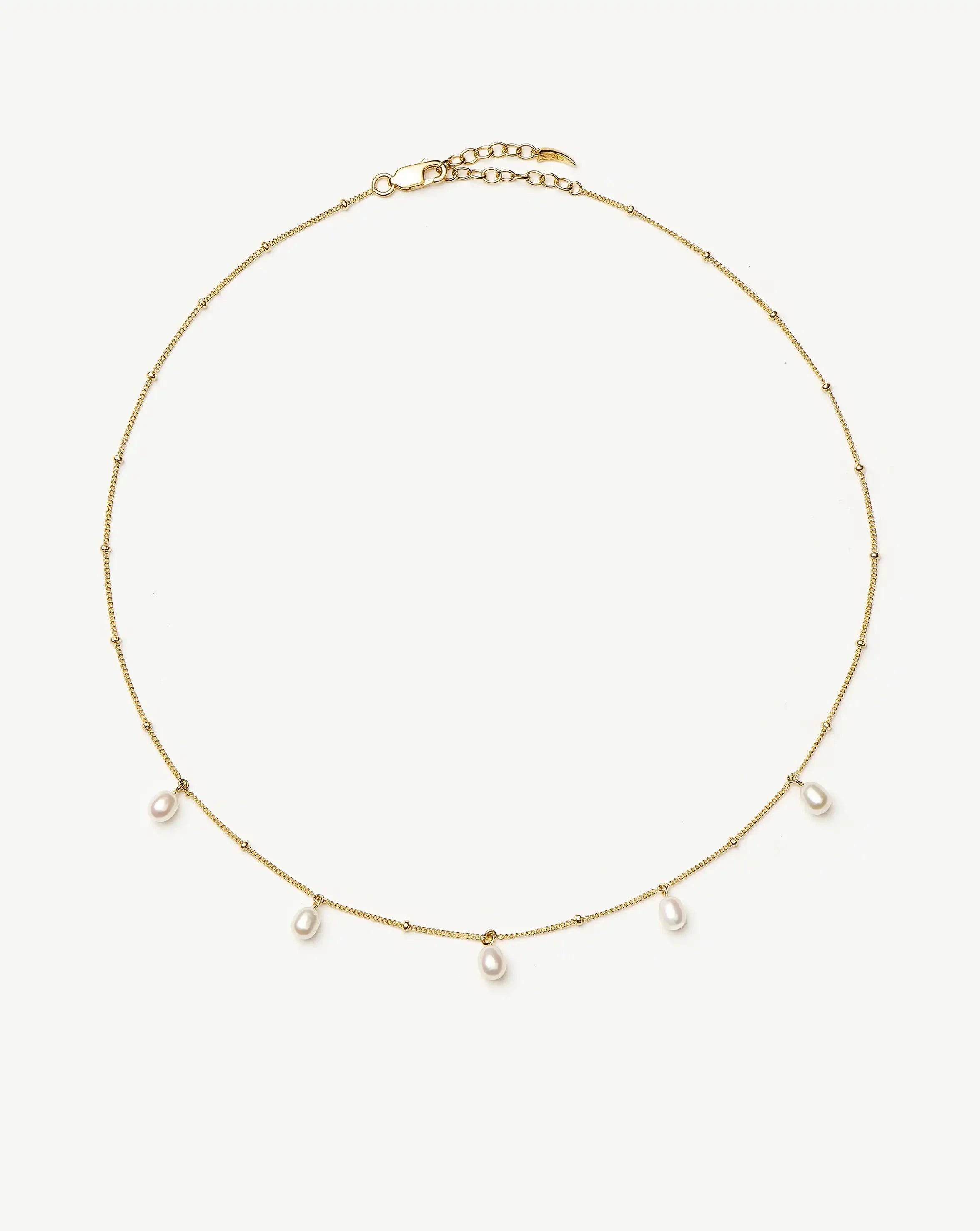 Pearl Baya Baroque Chain Choker | 18k Gold Vermeil/Pearl Necklaces Missoma 