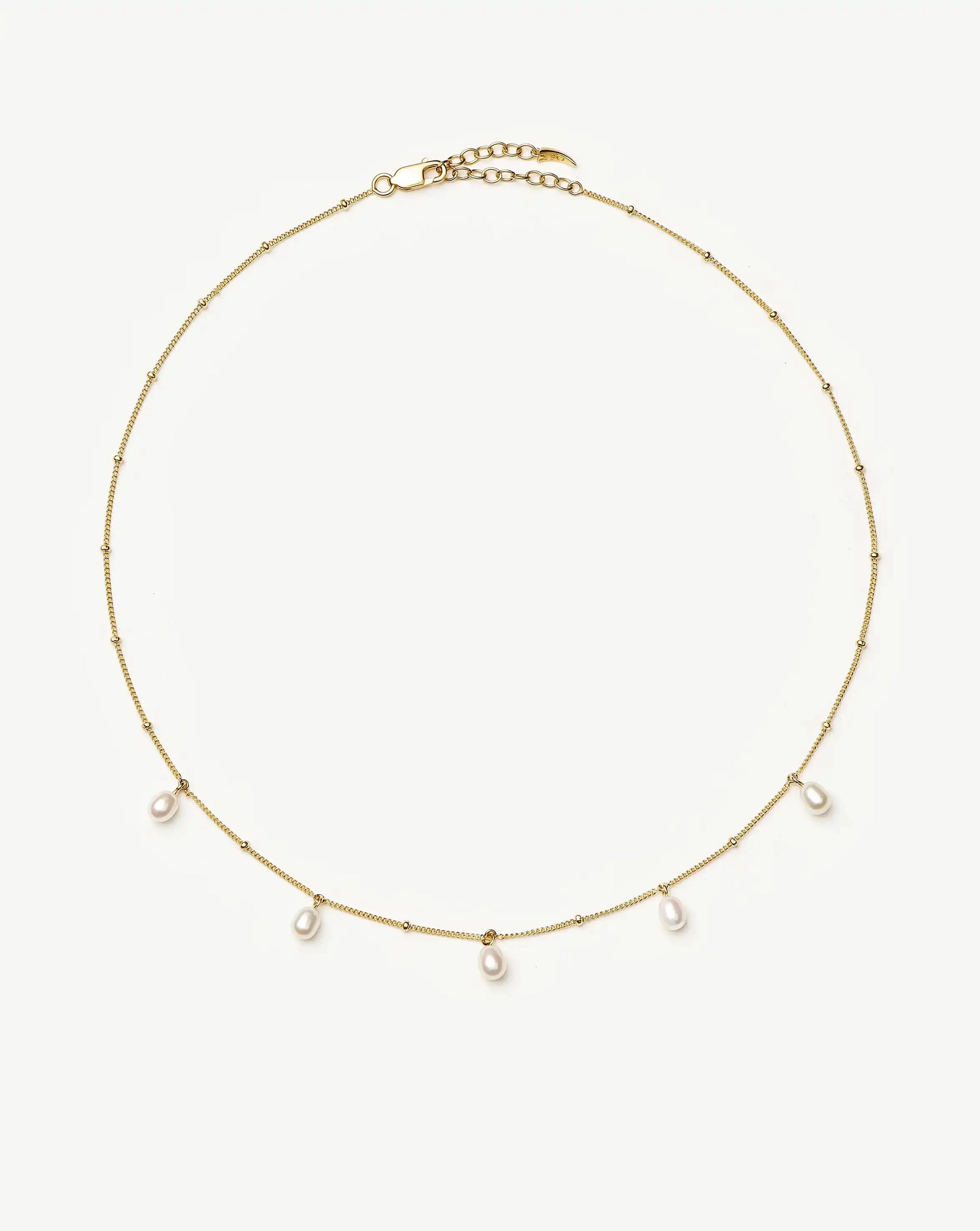 Pearl Baya Baroque Chain Choker | 18k Gold Vermeil/Pearl Necklaces Missoma 