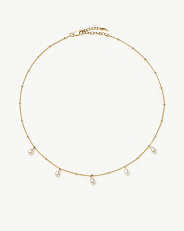 Pearl Baya Baroque Chain Choker | 18k Gold Vermeil/Pearl Necklaces Missoma 