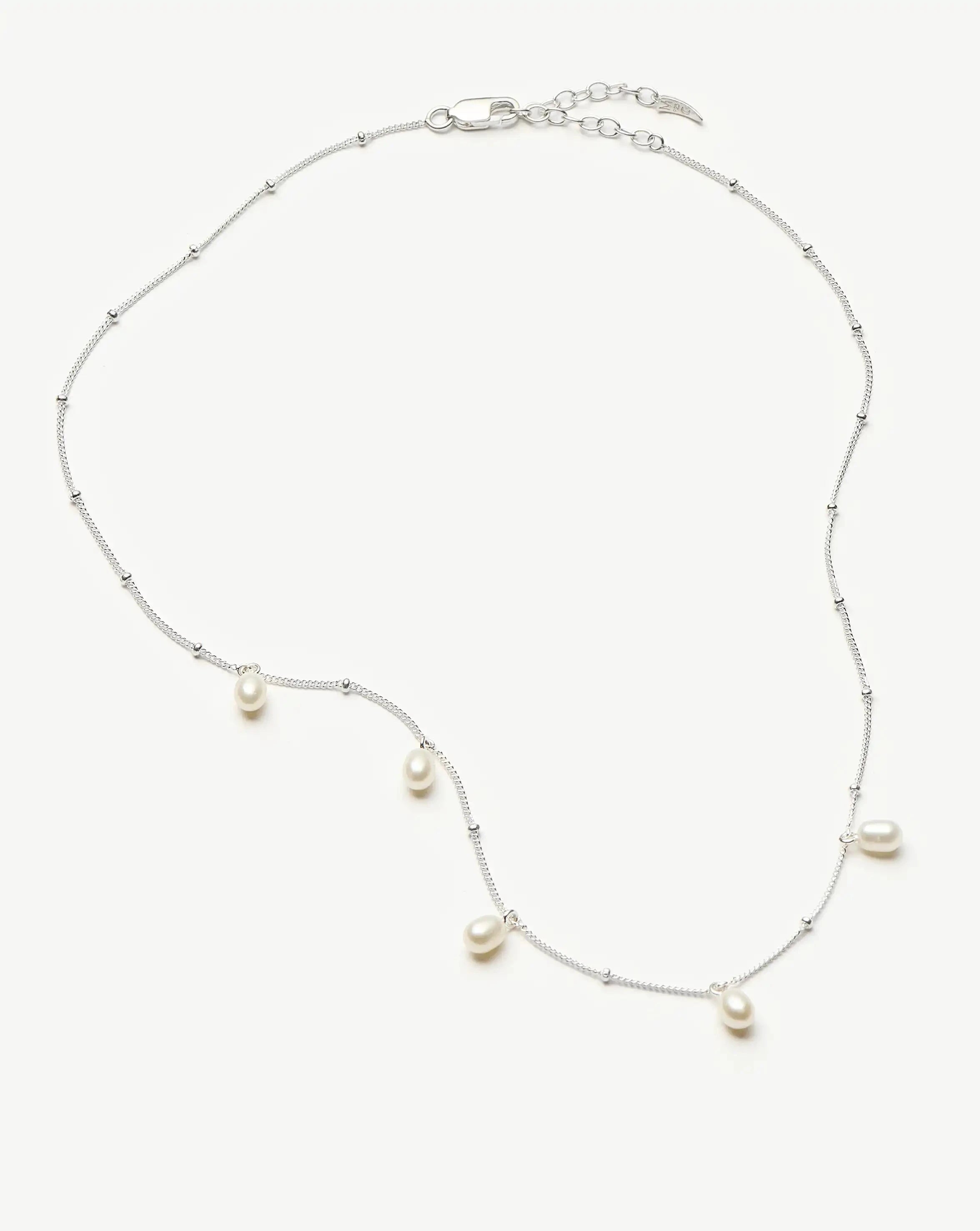 Pearl Baya Baroque Chain Choker | Sterling Silver/Pearl Necklaces Missoma 
