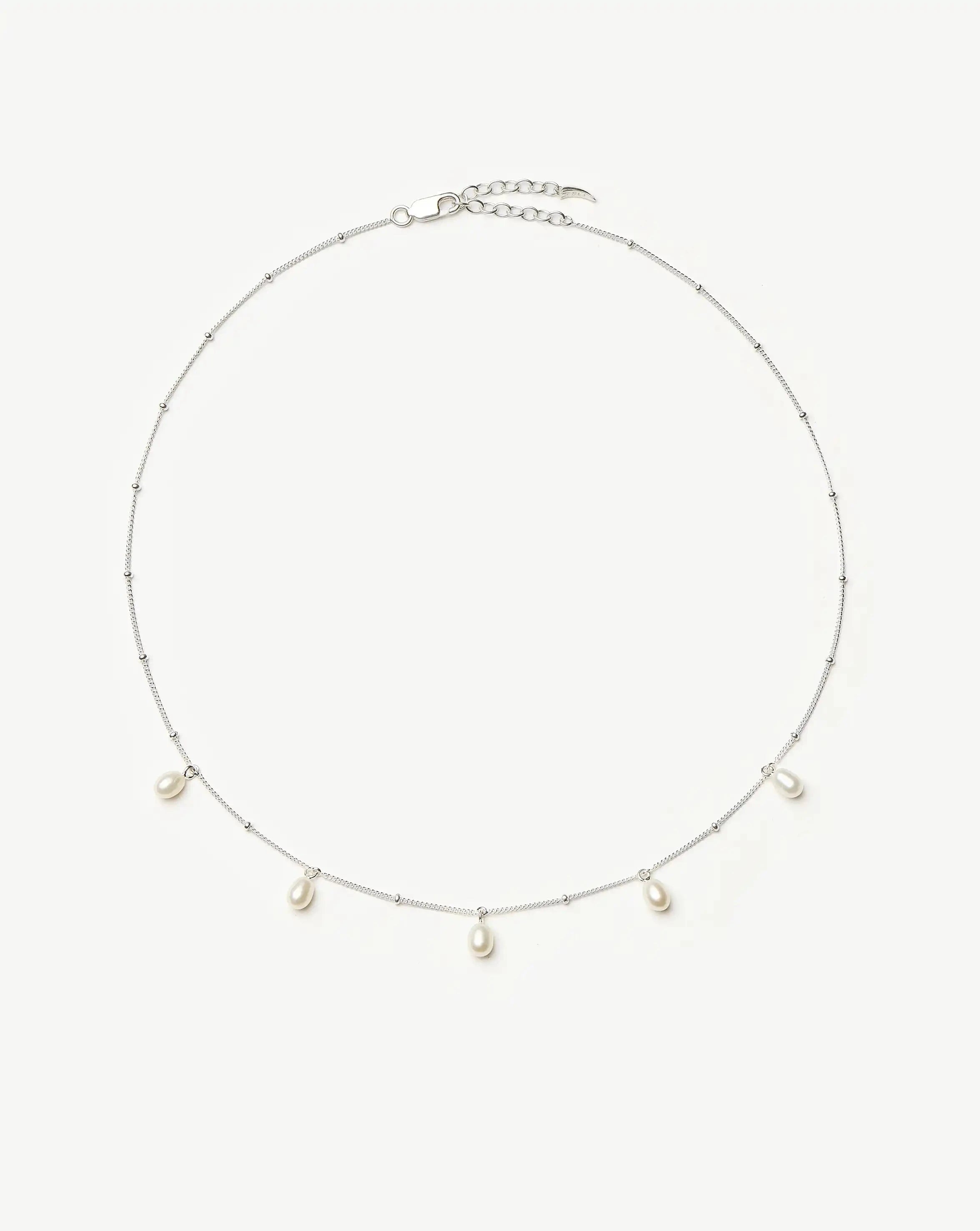 Pearl Baya Baroque Chain Choker | Sterling Silver/Pearl Necklaces Missoma 