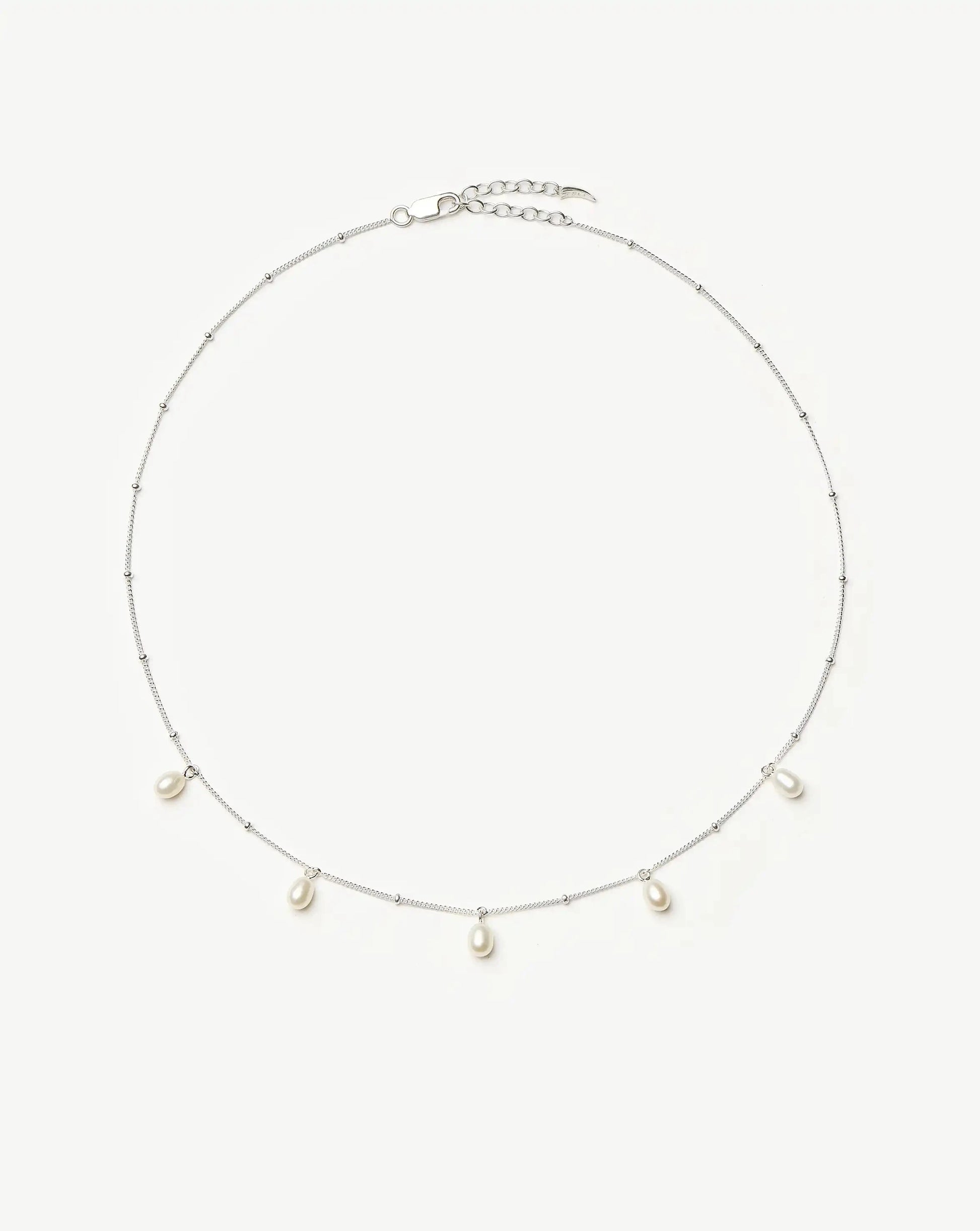 Pearl Baya Baroque Chain Choker | Sterling Silver/Pearl Necklaces Missoma 