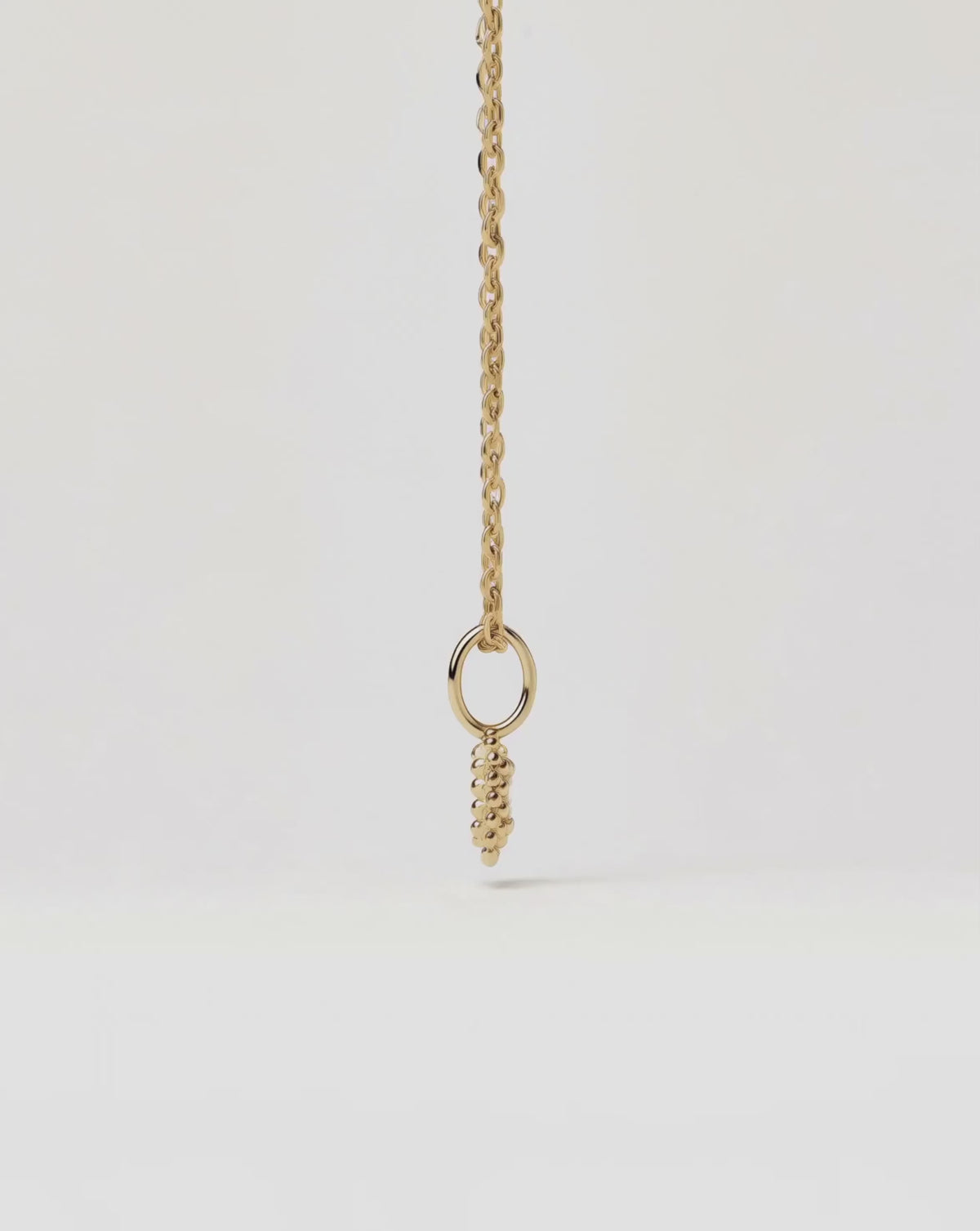 Solid Gold Sapphire Baya Pendant Necklace | 9k Solid Yellow Gold/Lab Grown White Sapphire Necklaces Missoma 