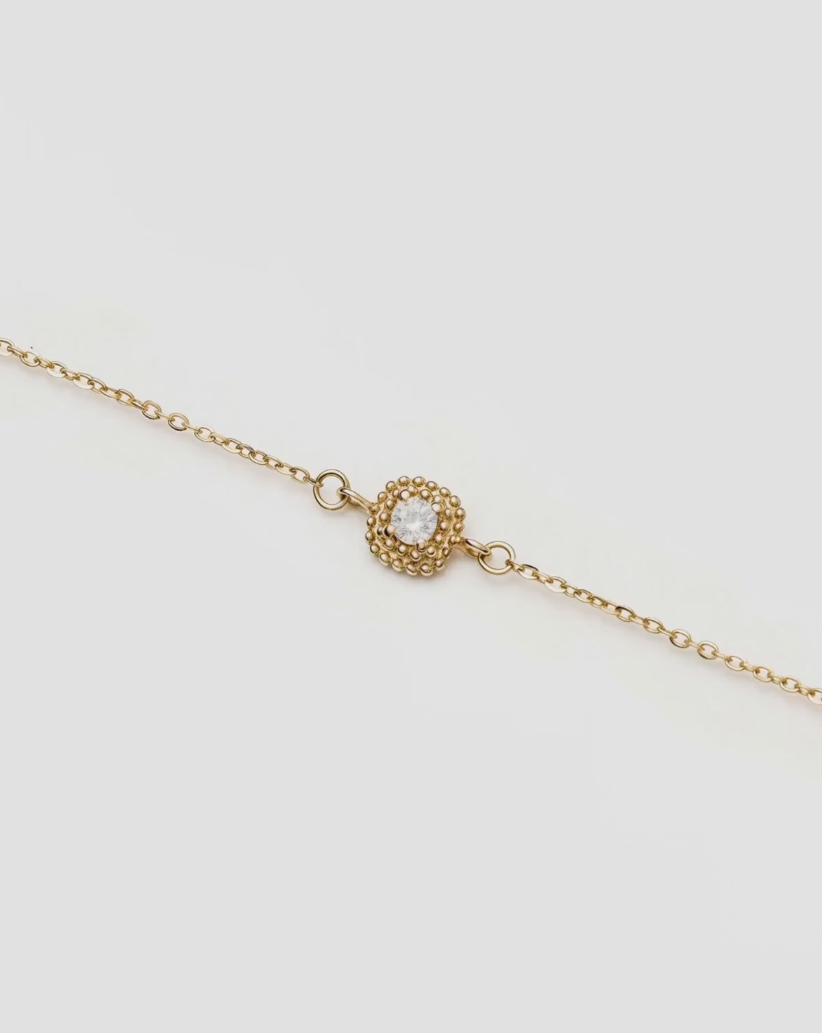 Solid Gold Sapphire Baya Bracelet | 9k Solid Yellow Gold/Lab Grown White Sapphire Bracelets Missoma 
