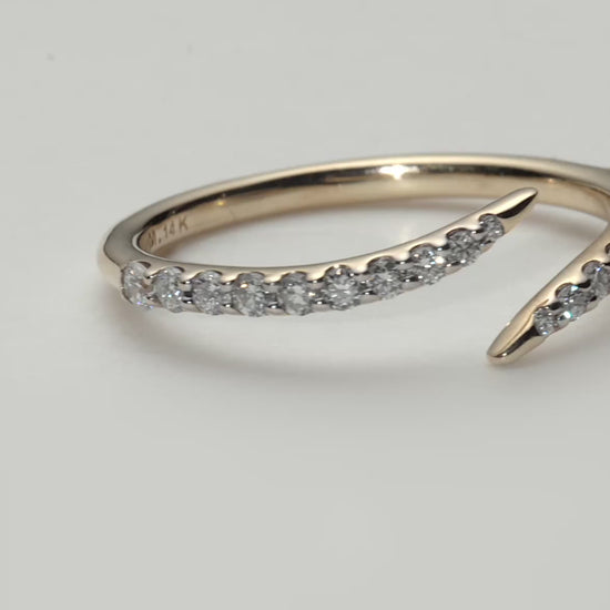 Fine Open Claw Ring | 14k Solid Gold/Diamond Rings Missoma 