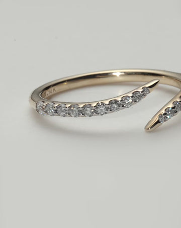 Fine Open Claw Ring | 14k Solid Gold/Diamond Rings Missoma 