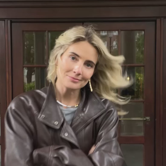 Lucy Williams Tennis Large Drop Earrings | 18k Gold Vermeil Earrings Missoma 