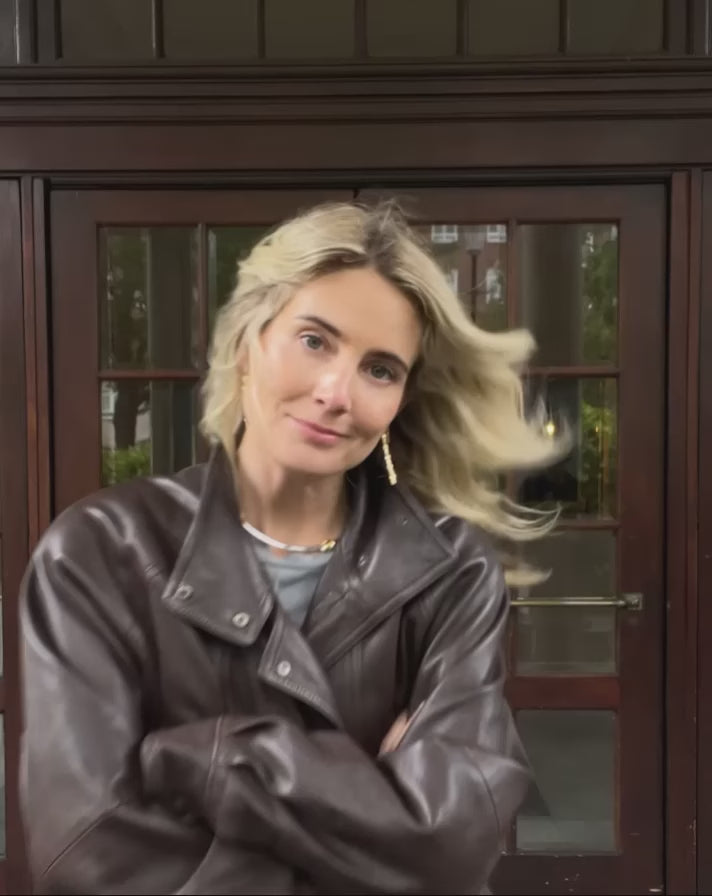 Lucy Williams Tennis Large Drop Earrings | 18k Gold Vermeil Earrings Missoma 