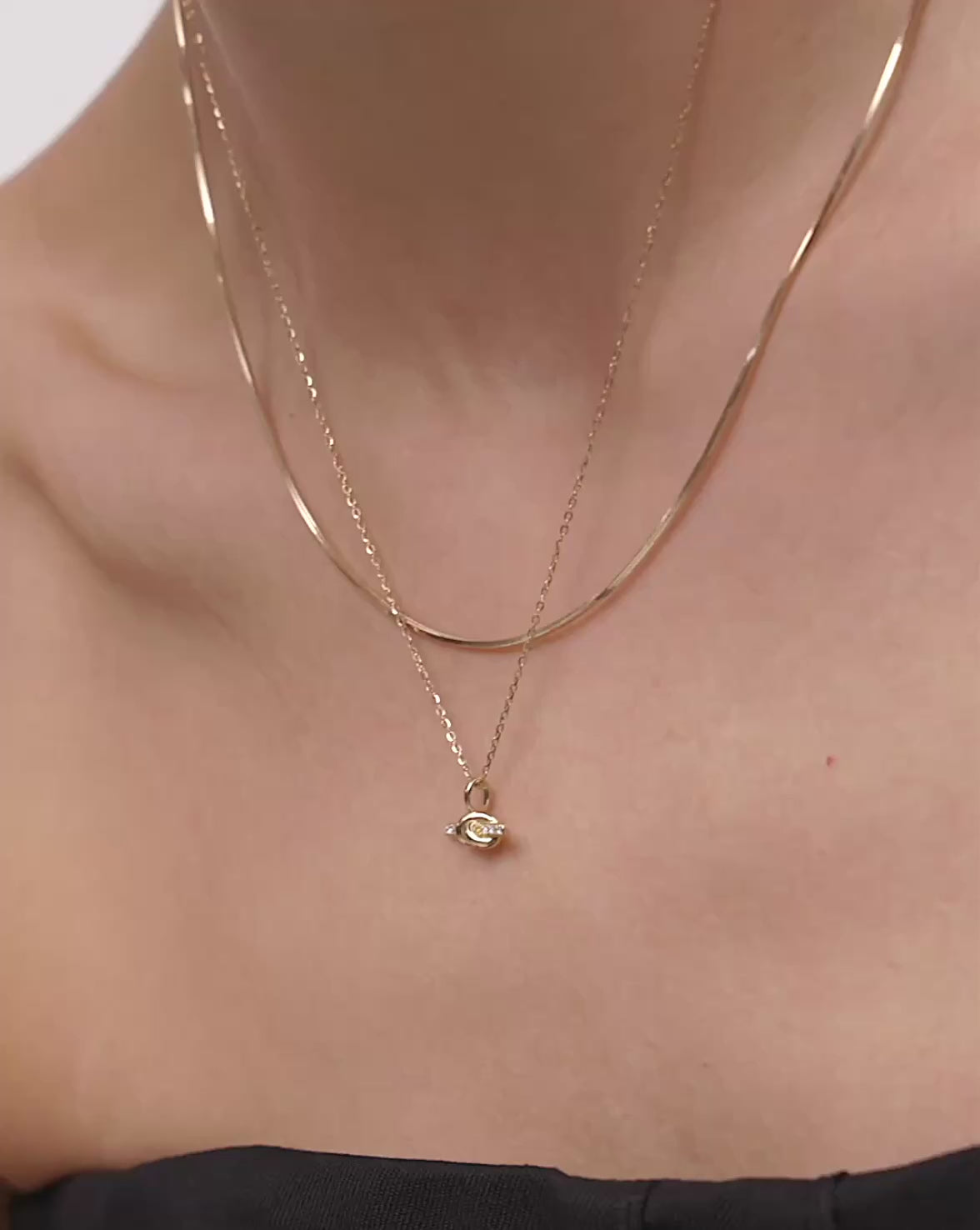 Lucy Williams Fine Diamond T-Bar Pendant Necklace | 14k Yellow Gold Necklaces Missoma 