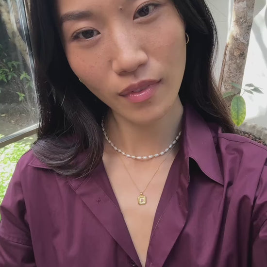 Star Ridge Birthstone Pendant Necklace | 18k Gold Vermeil/Pink Tourmaline Necklaces Missoma 