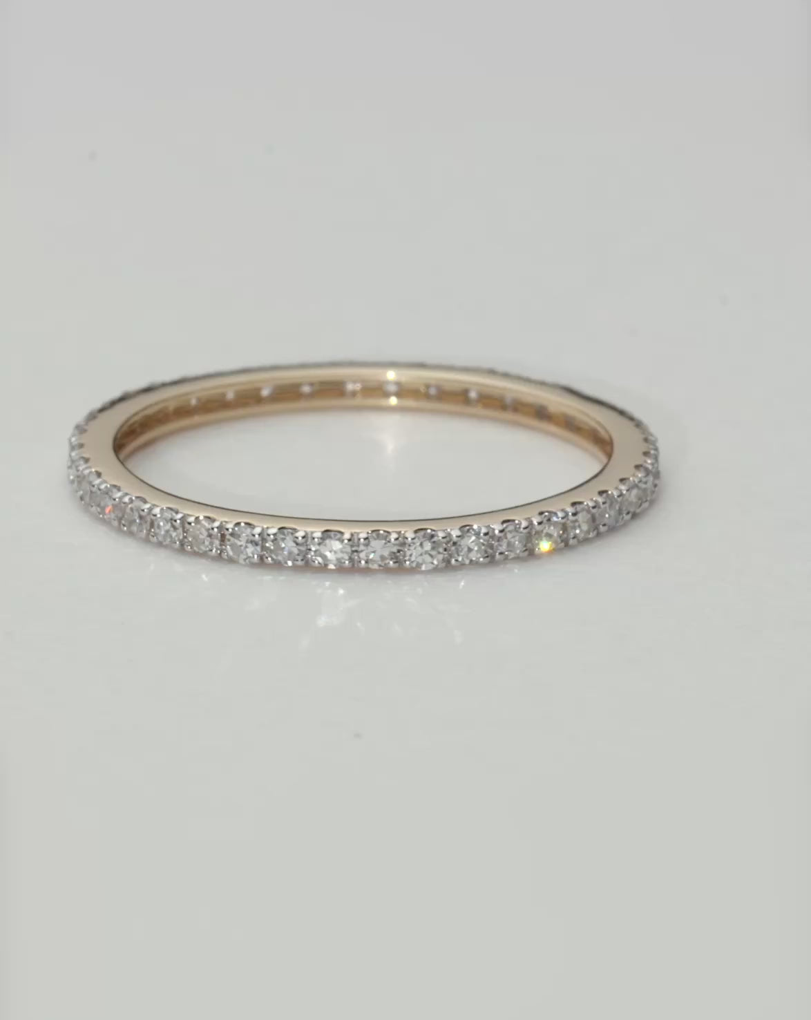 Fine Slim Eternity Ring | 14k Solid Gold/Diamond Rings Missoma 