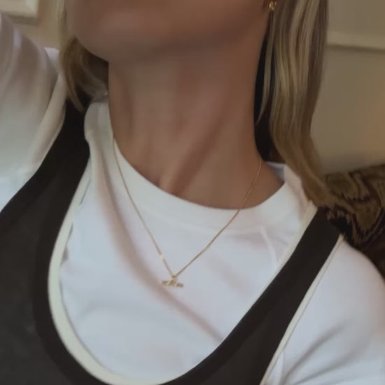 Lucy Williams T-Bar Stone Pendant Necklace | 18k Gold Vermeil Necklaces Missoma 