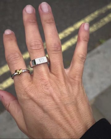Lucy Williams Triple Stone Chunky Ring | Silver Plated Rings Missoma 