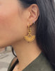 zenyu gold charm hoop earrings as seen in the white lotus series