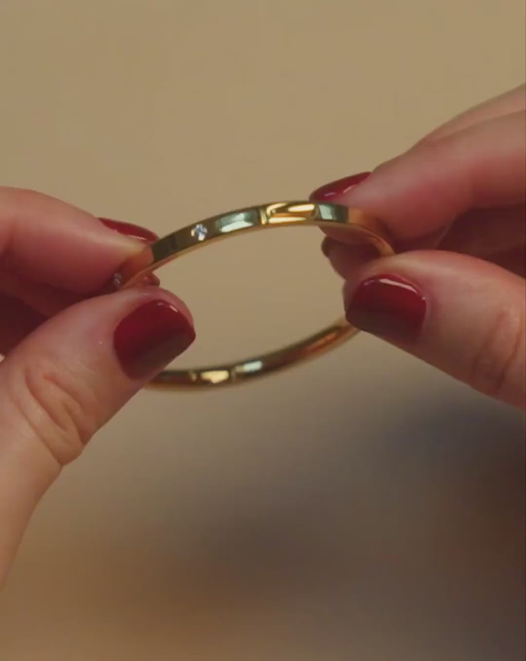 Interstellar Hinged Bangle | 18k Gold Vermeil/Cubic Zirconia Bracelets Missoma 