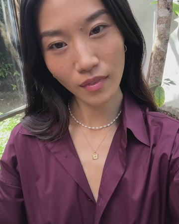 Star Ridge Birthstone Pendant Necklace | 18k Gold Vermeil/Pink Tourmaline Necklaces Missoma 