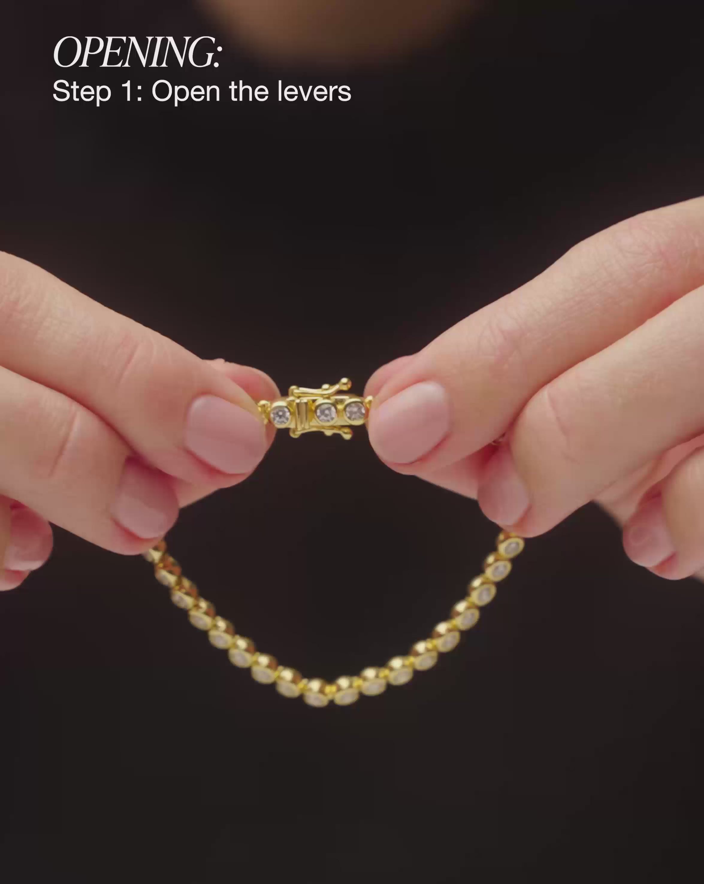 Tennis Round Bracelet | 18k Gold Vermeil Cubic Zirconia