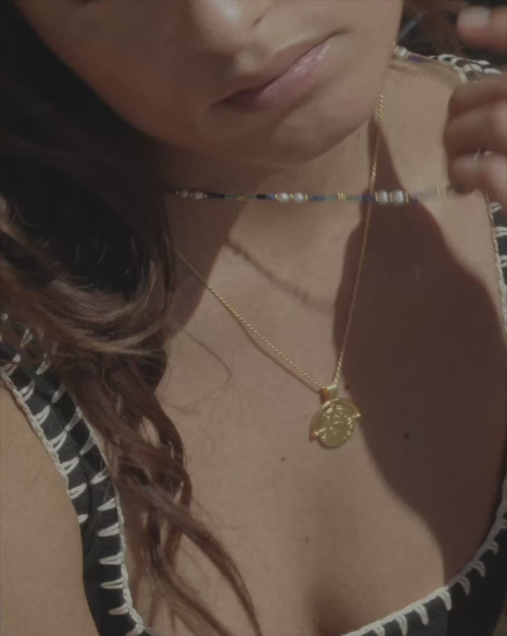 Lucy Williams Engravable Roman Arc Coin Necklace | 18ct Gold Plated Necklaces Missoma 