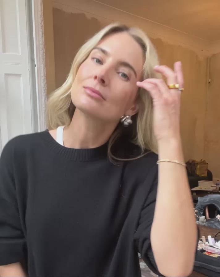 Lucy Williams Knot Oversized Stud Earrings | Silver Plated Earrings Missoma 