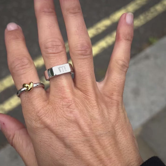 Lucy Williams Knot Stacking Ring | Mixed Metal Rings Missoma 