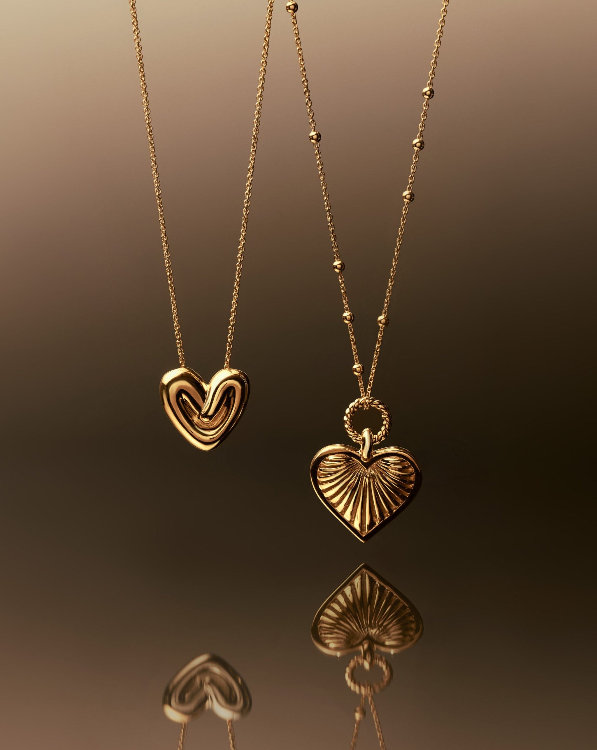 Puffy Heart Pendant Necklace |18k Gold Plated Necklaces Missoma 