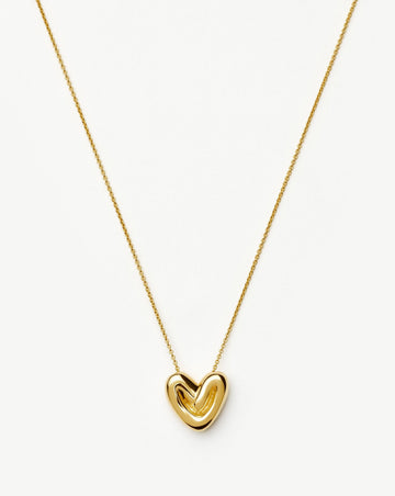 Puffy Heart Pendant Necklace |18k Gold Plated Necklaces Missoma 