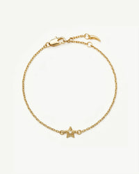 Ridge Star Chain Bracelet | 18k Gold Plated/Cubic Zirconia Bracelets Missoma 