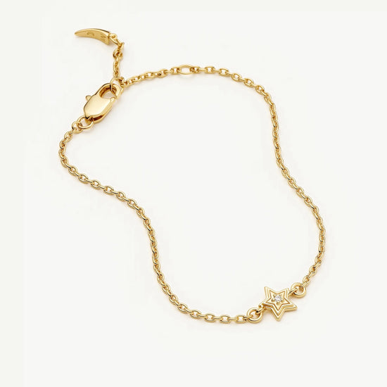 Ridge Star Chain Bracelet | 18k Gold Plated/Cubic Zirconia Bracelets Missoma 