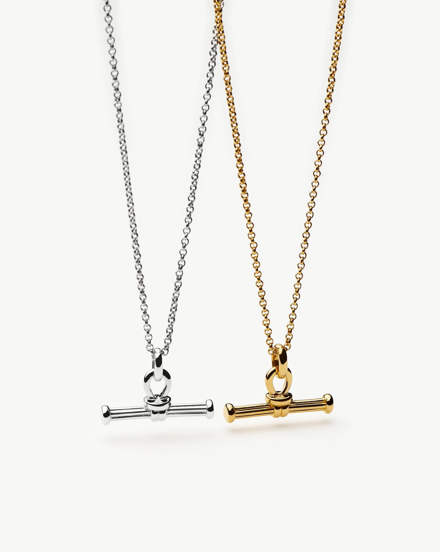 Ridge T-Bar Chain Necklace | 18k Gold Plated Necklaces Missoma 