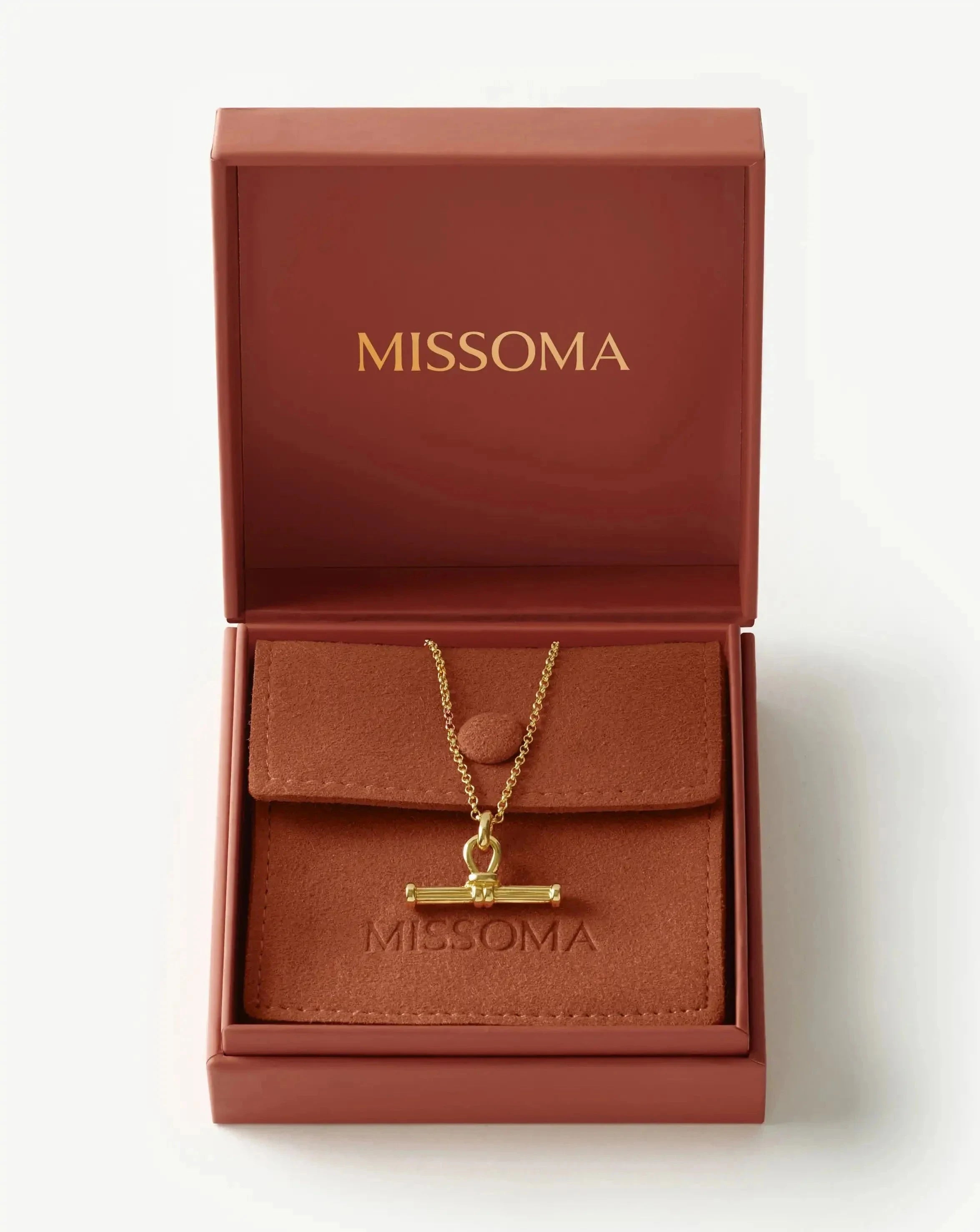 Ridge T-Bar Chain Necklace | 18k Gold Plated Necklaces Missoma 