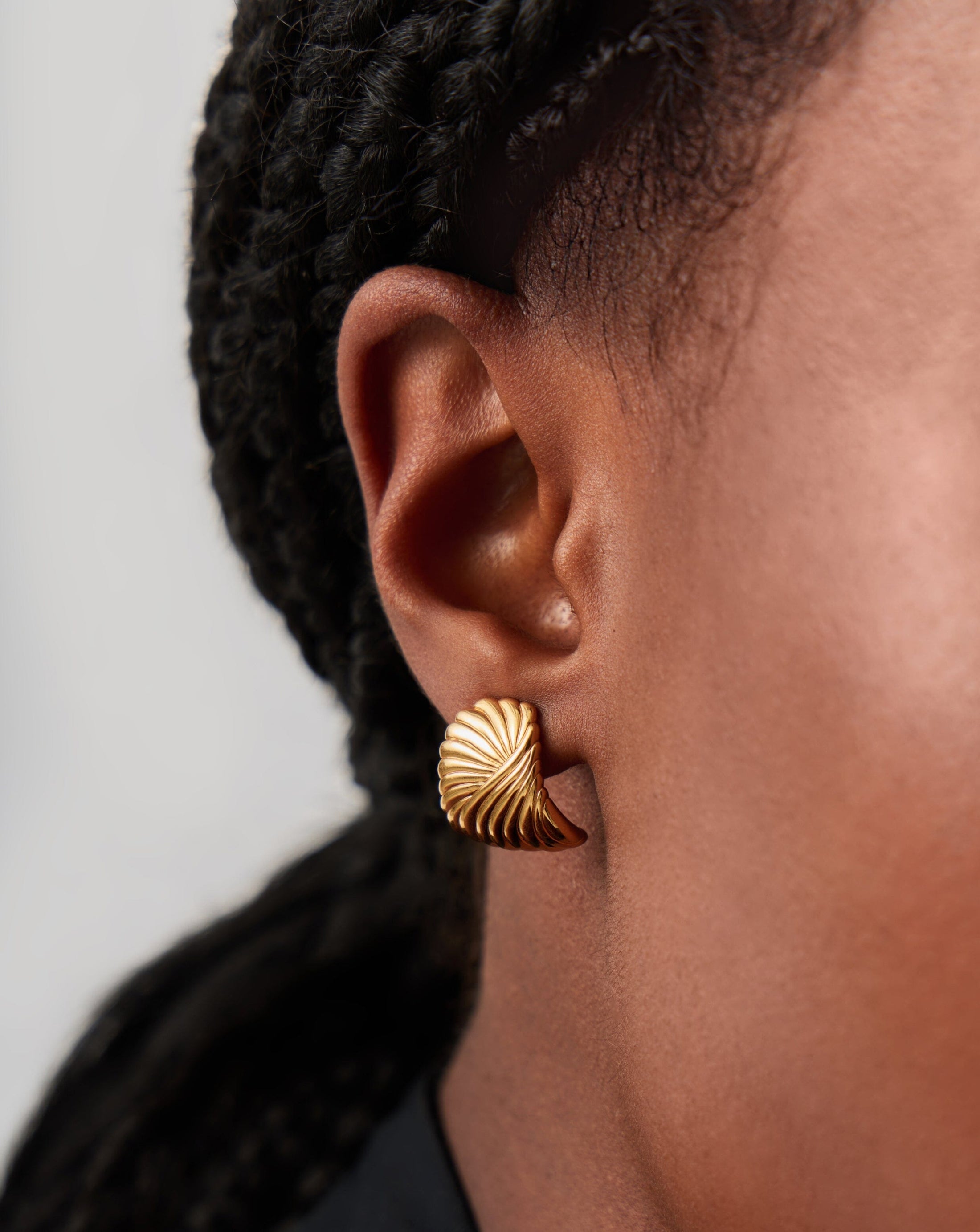 Ripple Earrings in Bronze main image 1
