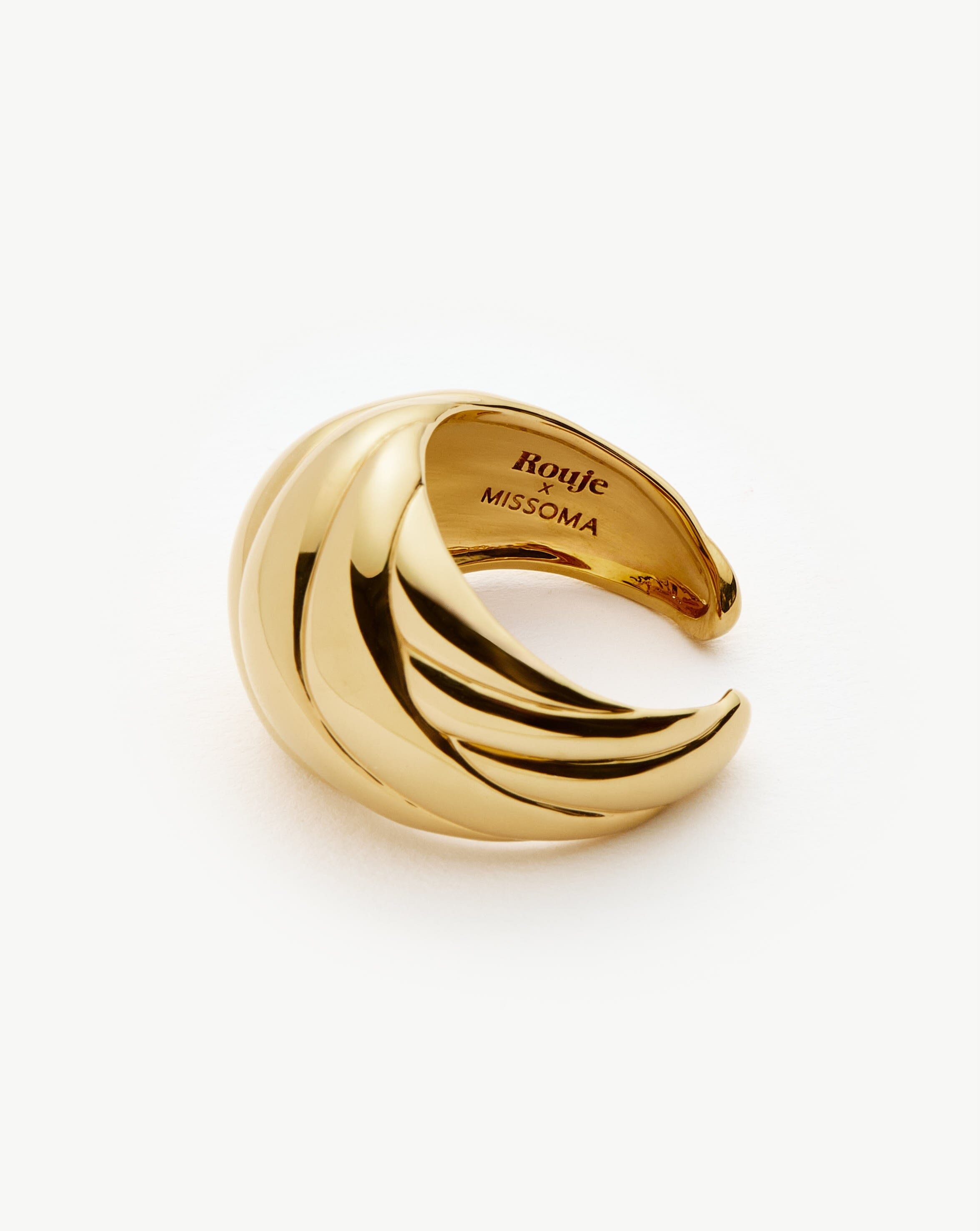 Rouje Marisa Chunky Dome Ring | 18k Gold Plated Missoma 