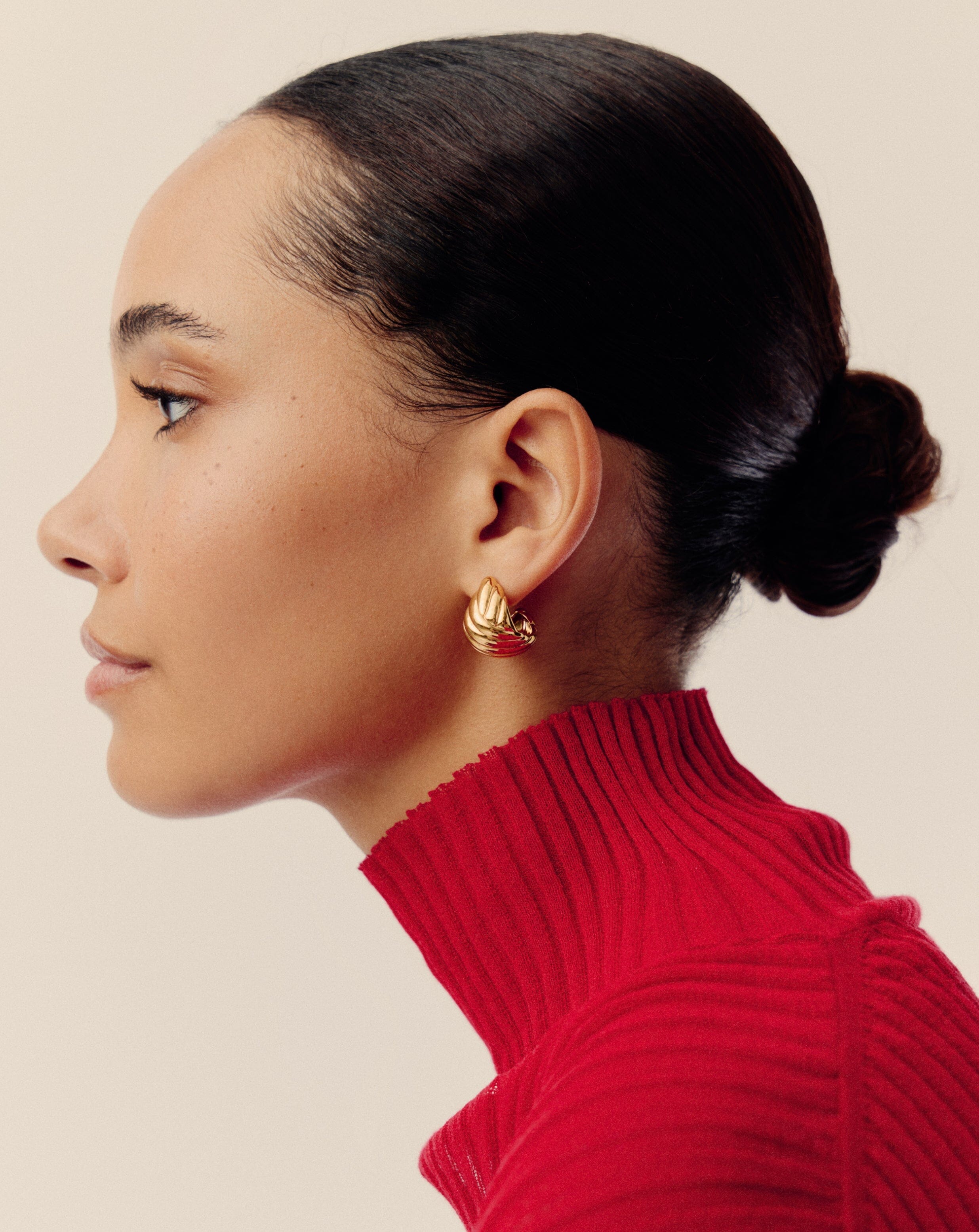 Rouje Marisa Dome Hoop Earrings | 18k Gold Plated Missoma 