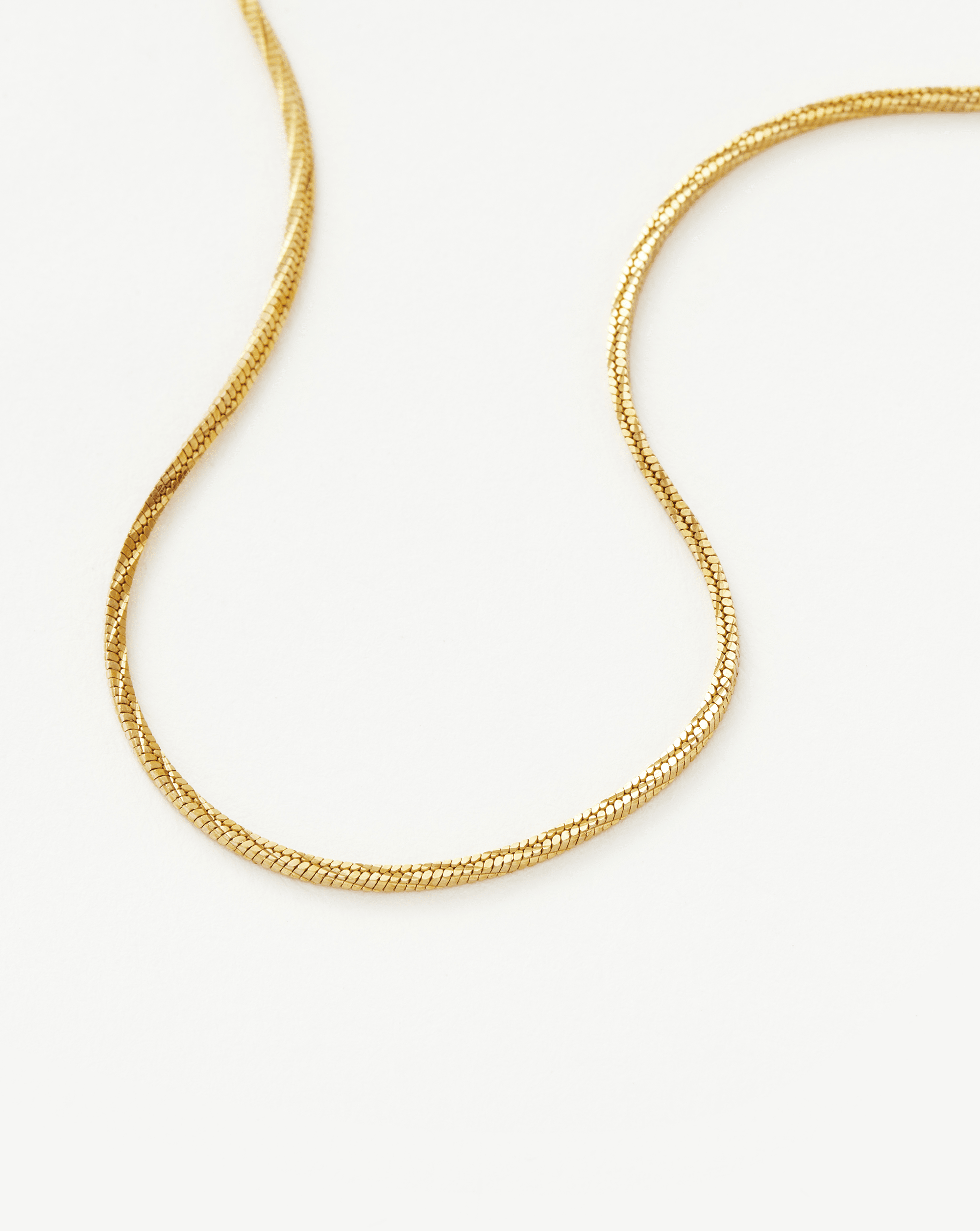 Camail snake chain necklace