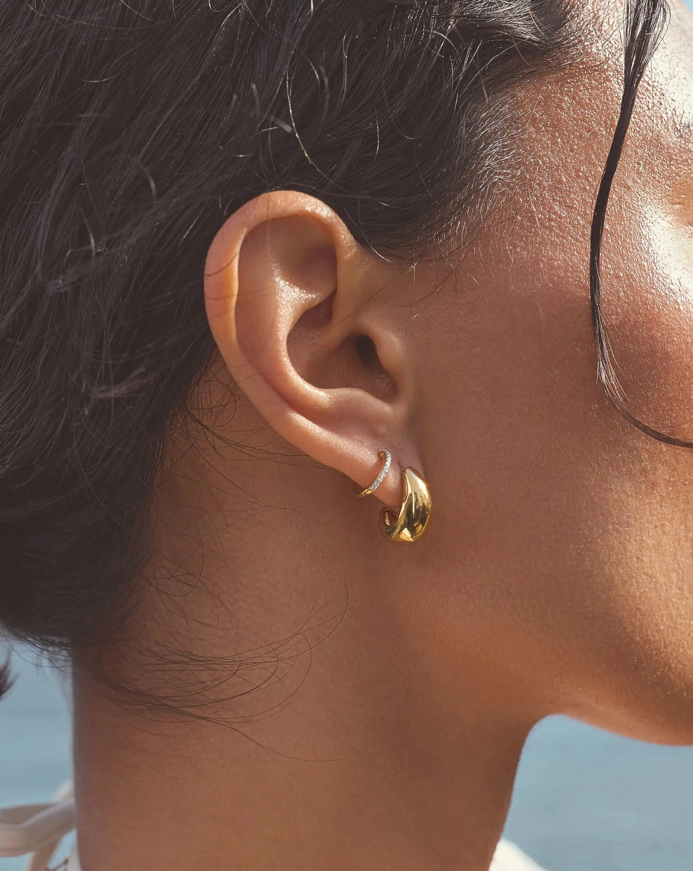 Savi Dome Mini Hoop Earrings Earrings Missoma 