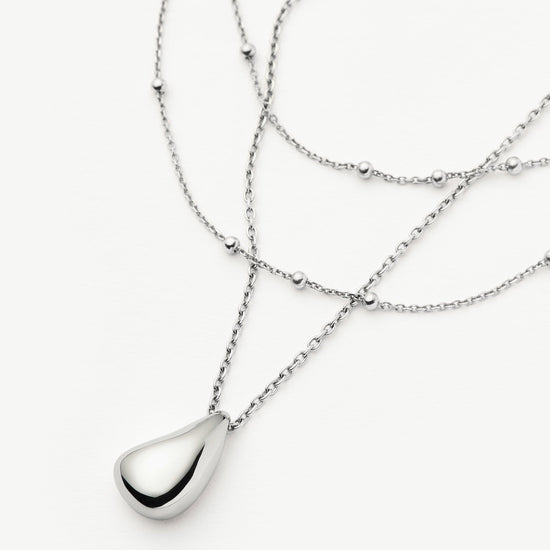 Savi Droplet Pendant & Double Necklace Set | Sterling Silver Layering Sets Missoma 