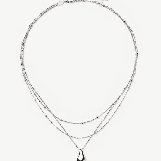 Savi Droplet Pendant & Double Necklace Set | Sterling Silver Layering Sets Missoma 