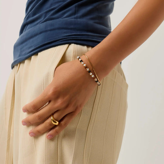 Savi Pearl & Gemstone Beaded Bracelet | 18k Gold Plated/Multi Bracelets Missoma 