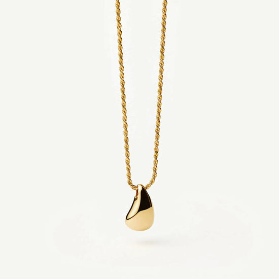 Savi Sculptural Droplet Pendant Necklace | 18k Gold Vermeil Necklaces Missoma 