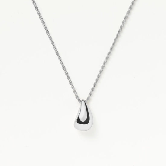 Savi Sculptural Droplet Pendant Necklace | Sterling Silver Necklaces Missoma 