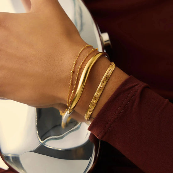 Savi Signature Hinged Bangle | Mix Metal Bracelets Missoma 